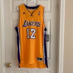 Adidas Men's LA Lakers Swingman Jersey Howard #12 Adult L +2” Length Yellow NWT